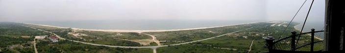 Panorama of Fire Island New York
