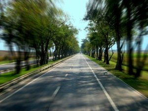 Highway road tripping