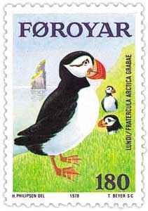 Faroe stamp puffin
