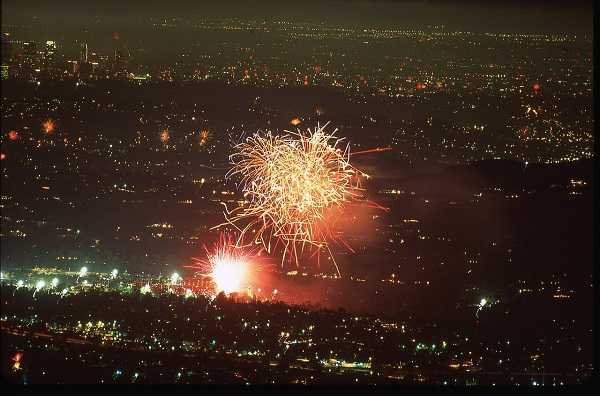 Rose Bowl Fireworks 2014