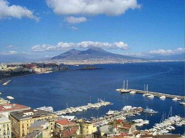 Naples Bay in Italy