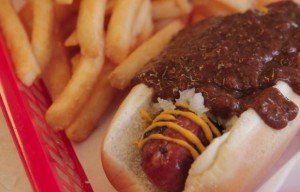 hot dog and chilie