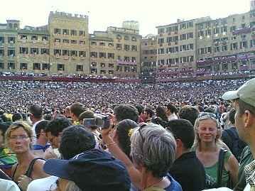 The Palio before race